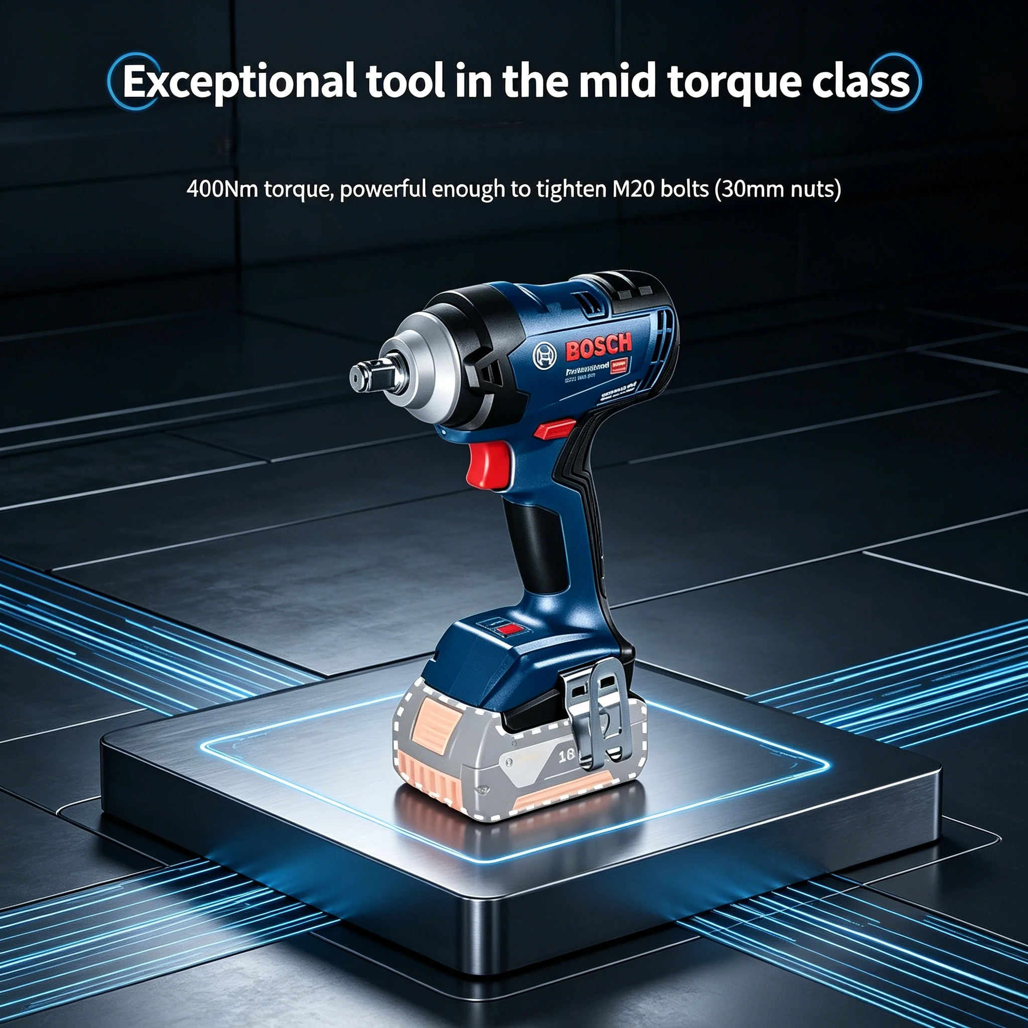 ‌Bosch GDS 18V-400 18V Brushle - Torque Wrench ulasan dan harga