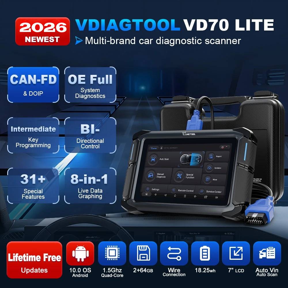 EU Stock VDAIGTOOL VD70 Lite U - Car Diagnostic Tool ulasan dan harga