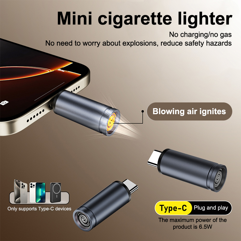 Portable Type C Mini Lighter,  - Spark Plug ulasan dan harga