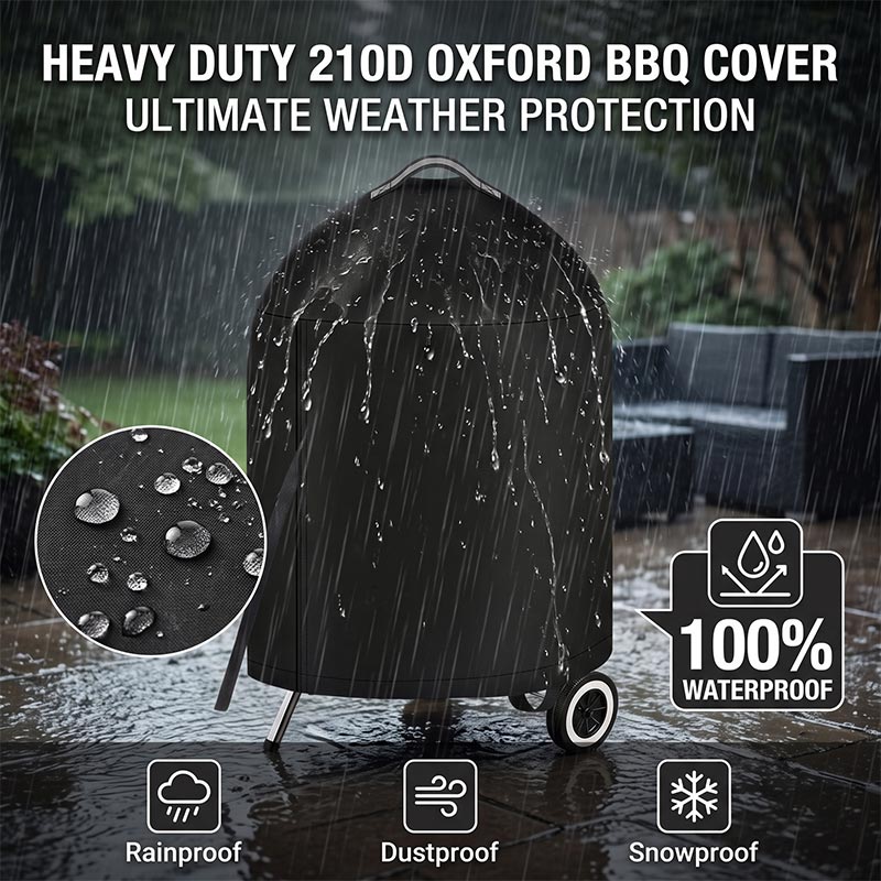 Black Round Outdoor Grill Cove - Spark Plug ulasan dan harga